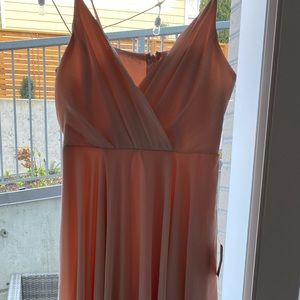 M blush pink lulus dress